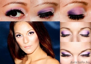 свадебный, вечерний макияж, наращивание ресниц