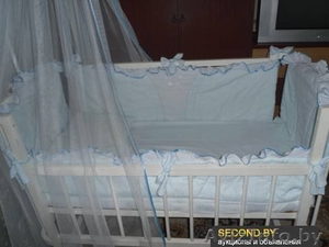 Детское постельное в кроватку (балдахин, защита, подушка, одеяло, простыня) - Изображение #3, Объявление #876586