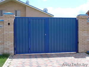 Установка ворот и калиток из профнастила