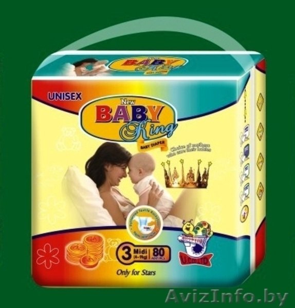 подгузники "New Baby King"  склад в Минске, 90шт-65000   - Изображение #1, Объявление #584121