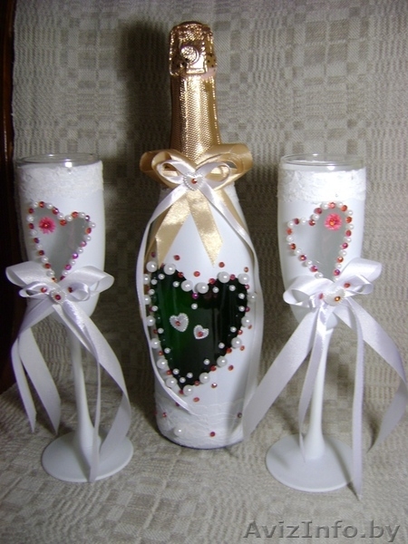 Свадебные бокали и аксессуары ручной работы - Изображение #4, Объявление #784176