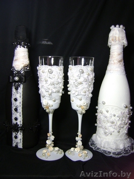 Свадебные бокали и аксессуары ручной работы - Изображение #2, Объявление #784176
