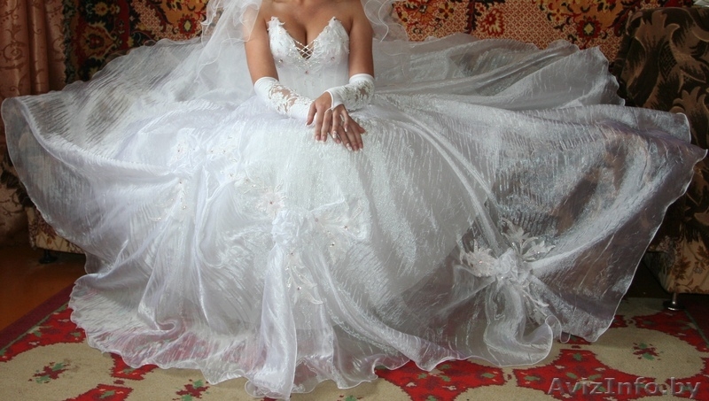 Белоснежное, красивое свадебное платье - Изображение #2, Объявление #851051
