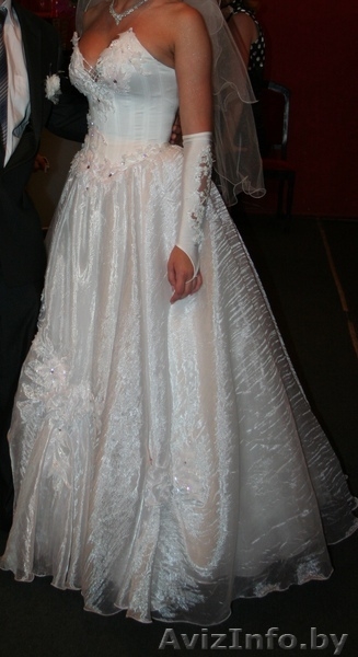 Белоснежное, красивое свадебное платье - Изображение #3, Объявление #851051