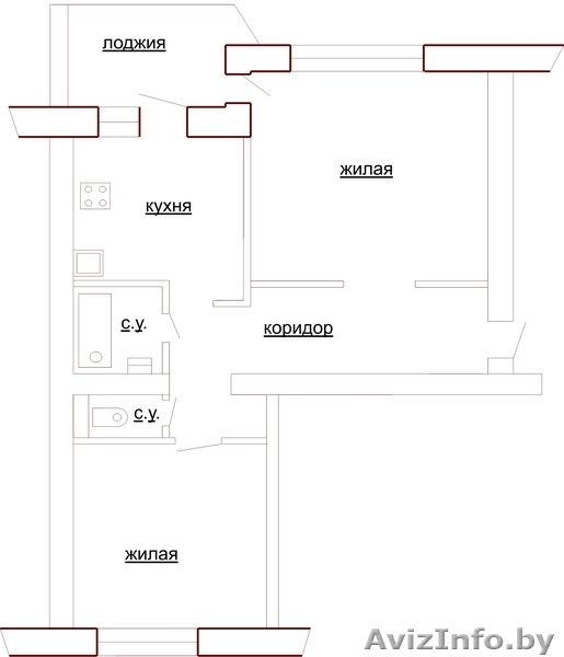 СРОЧНО!!2ух комн. квартира в хорошем состоянии с мебелью и техникой. - Изображение #1, Объявление #1056143