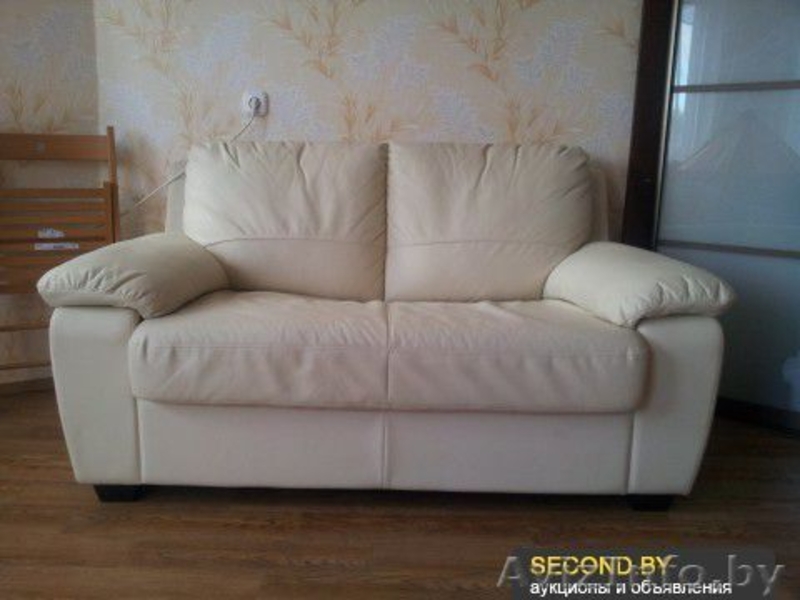 диван Лагуна кожзам молочный - Изображение #1, Объявление #1102739