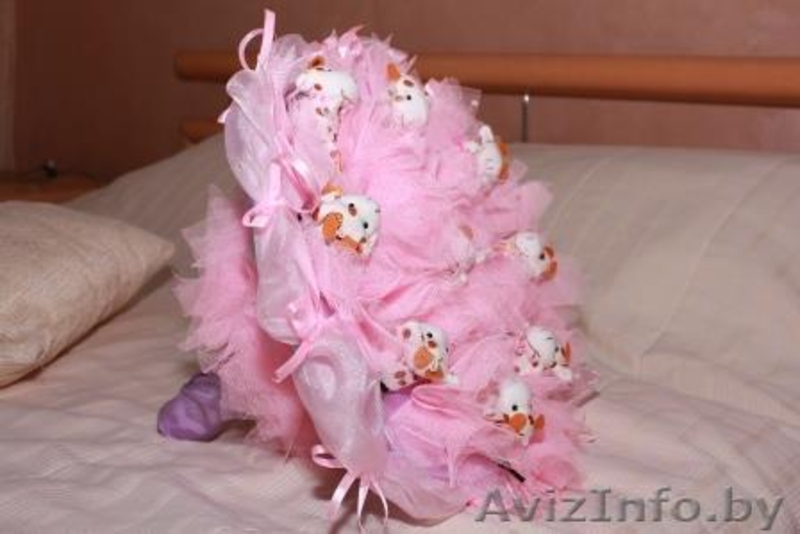 Букеты из мягких игрушек к выписке из Роддома и любому празднику в Борисове. - Изображение #2, Объявление #1170876