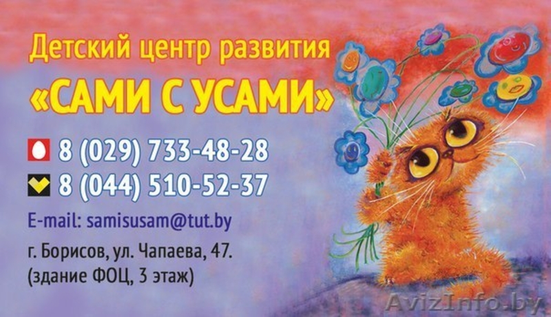 Детский центр "САМИ С УСАМИ" Борисов, УЛ. ЧАПАЕВА, 47, СЕРЕБРЕННИКОВА,18 - Изображение #4, Объявление #1424762