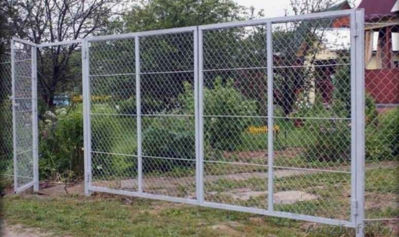 Установка ворот и калиток из сетки рабицы - Изображение #3, Объявление #1441000