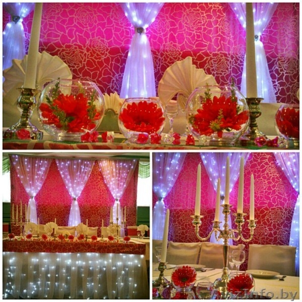 Оформление зала, украшение свадьбы,свадебный декор, Борисов, Жодино - Изображение #7, Объявление #1447546