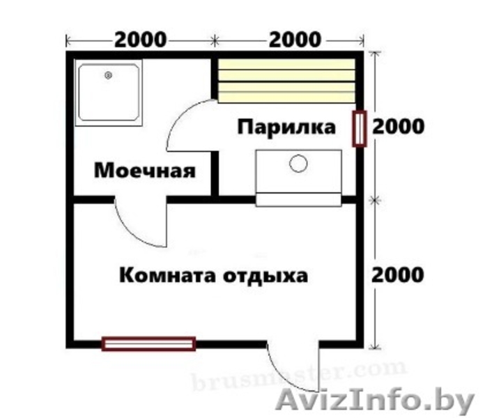 Баня Буча 4х4 из бруса установка от 10 дней - Изображение #3, Объявление #1624651